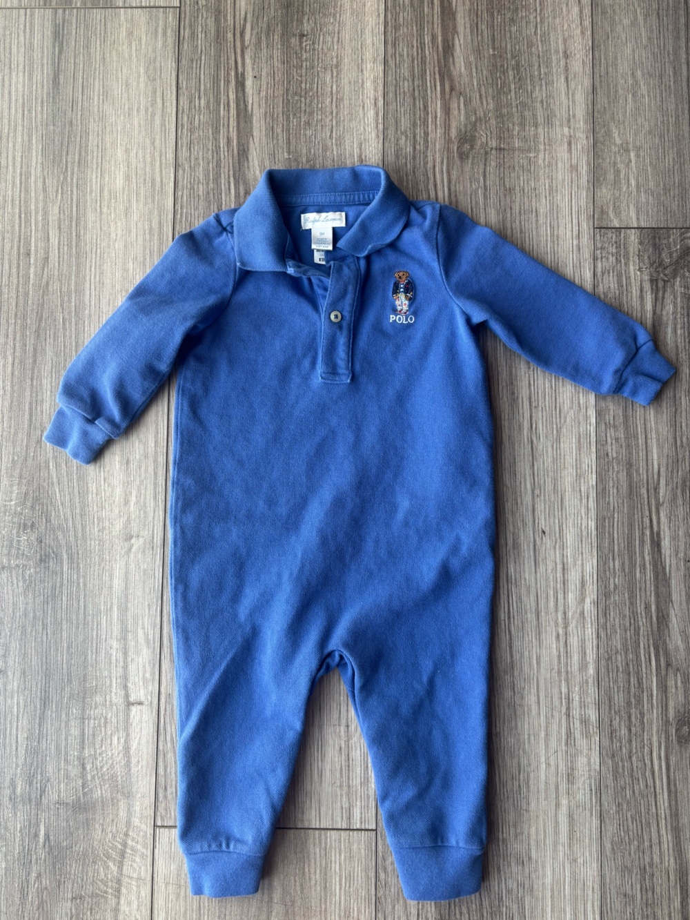 Polo by Ralph Lauren Royal Blue Bear Polo One-Piece